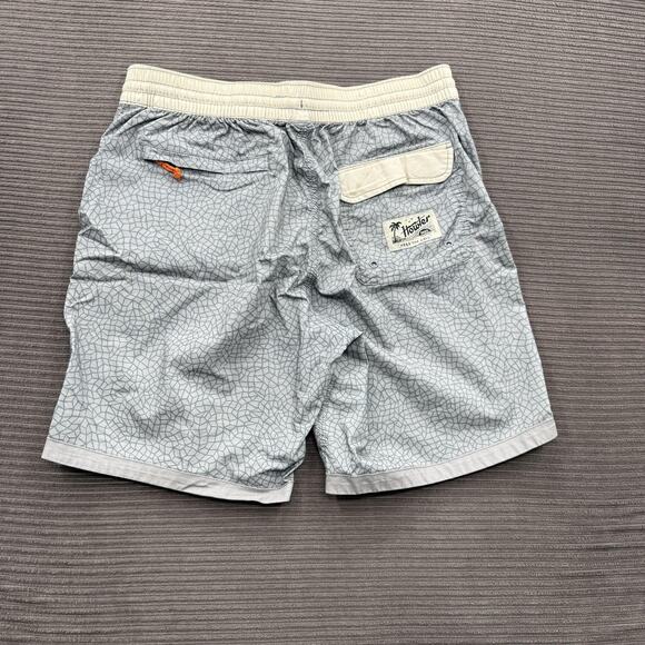 Howler Brothers Shorts Mens 32 Gray Geometric Boardshort Swim Trunks Hybrid - Picture 2 of 8